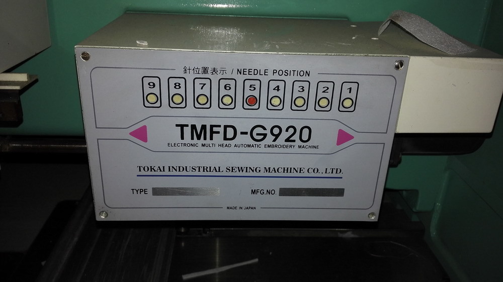 Tajima Refurbished Embroidery Machine , Used Embroidery Equipmentfor Work Uniforms TMFD-G922