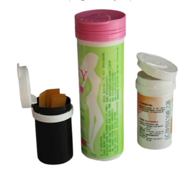 USA Plastic Bottles for Food Grade PP Vc Effervescent Tablets Decal Surface Handling