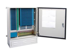 China IP65 Fiber Distribution Cabinet Fiber Optic Splice Cabinet 144 Fibre Outdoor SC FC ST wholesale