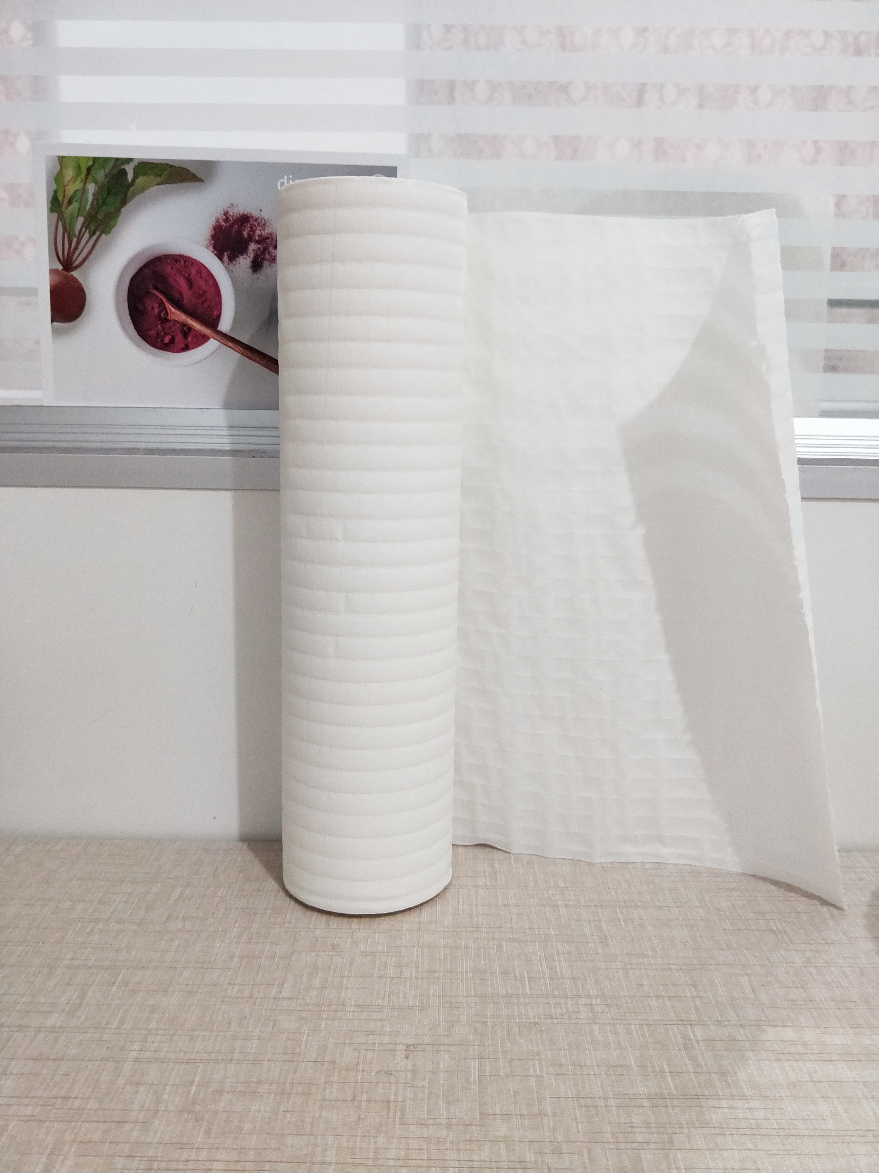 High Tensile Strength Kitchen Tissue Roll Dry Wet Amphibious