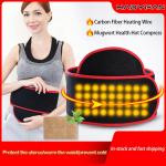 10000mah Battery Rechargeable Heated Vest warm Uterus Belt 108*28cm