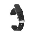 16mm TPU Watch Band , Mens Thick Black Rubber Watch Strap ROHS passed