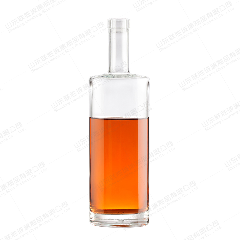 750ml 500ml Glass Bottle for Vodka Spirit Gin Rum XO Brandy Liquor Clear Base Material