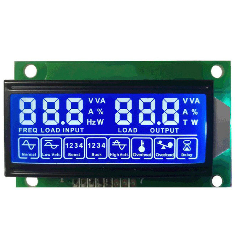 China LCD Manufacturer Customized Segment COB HT1621 DP1621 IC SPI MUC Interface LCD Display Screen Module