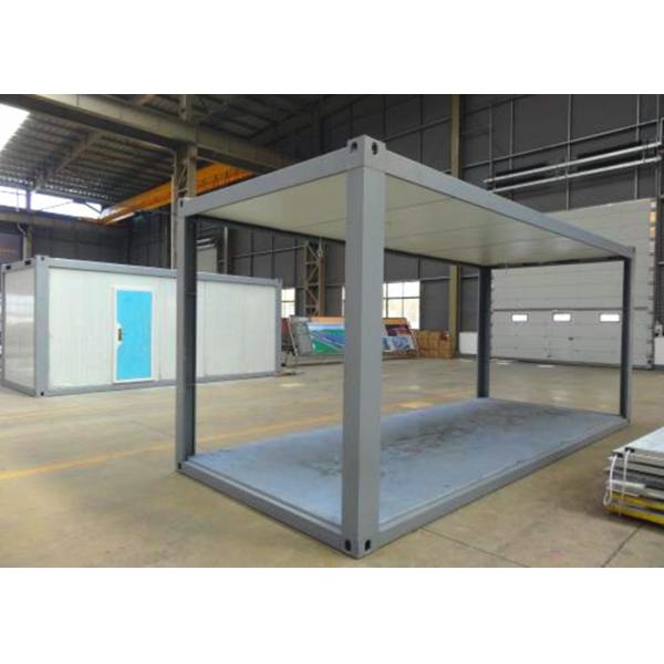 White Panel Flat Pack Container House Environmental Friendly With Double Window