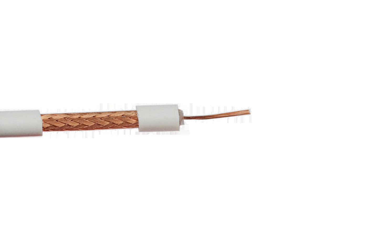 RG59 Micro CCTV Coaxial Cable Stranded Copper Conductor with 95% CCA Braiding