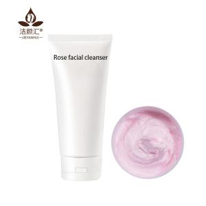 China ODM 100g Foaming Facial Cleanser Rose Vegan Face Wash For Acne wholesale