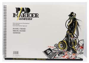 China Artist Painting Pad , The Marker Pad , A3 / A4 / A5 , Low Permeation Marker Pad wholesale