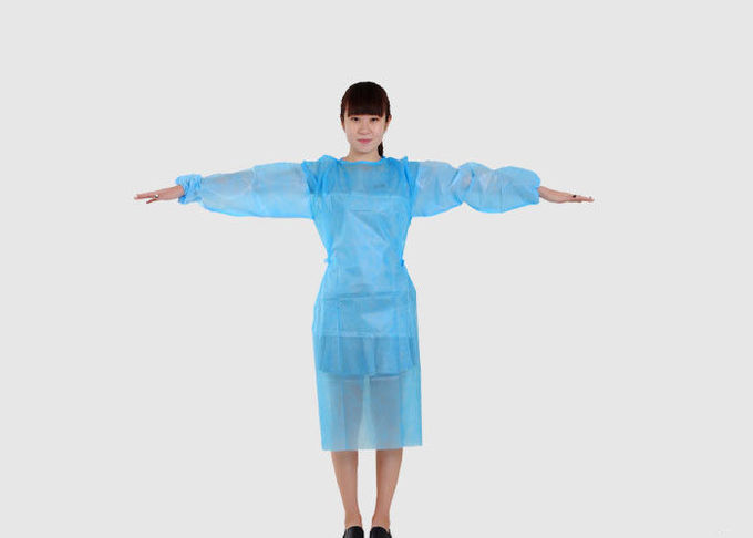Weight 30g Disposable Isolation Gowns Environmentally Friendly Non - Toxic