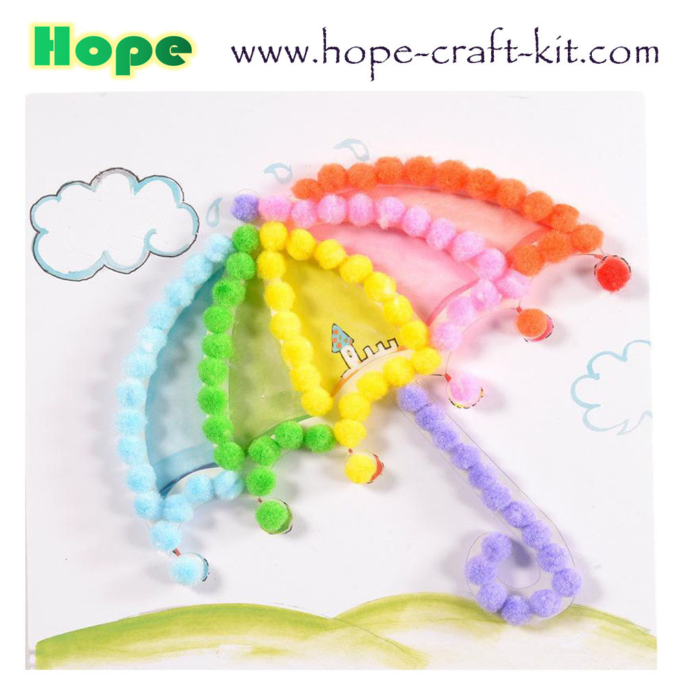 2~4 colours soft Pom pom ball for hobbies and children kids DIY hand-crafted material