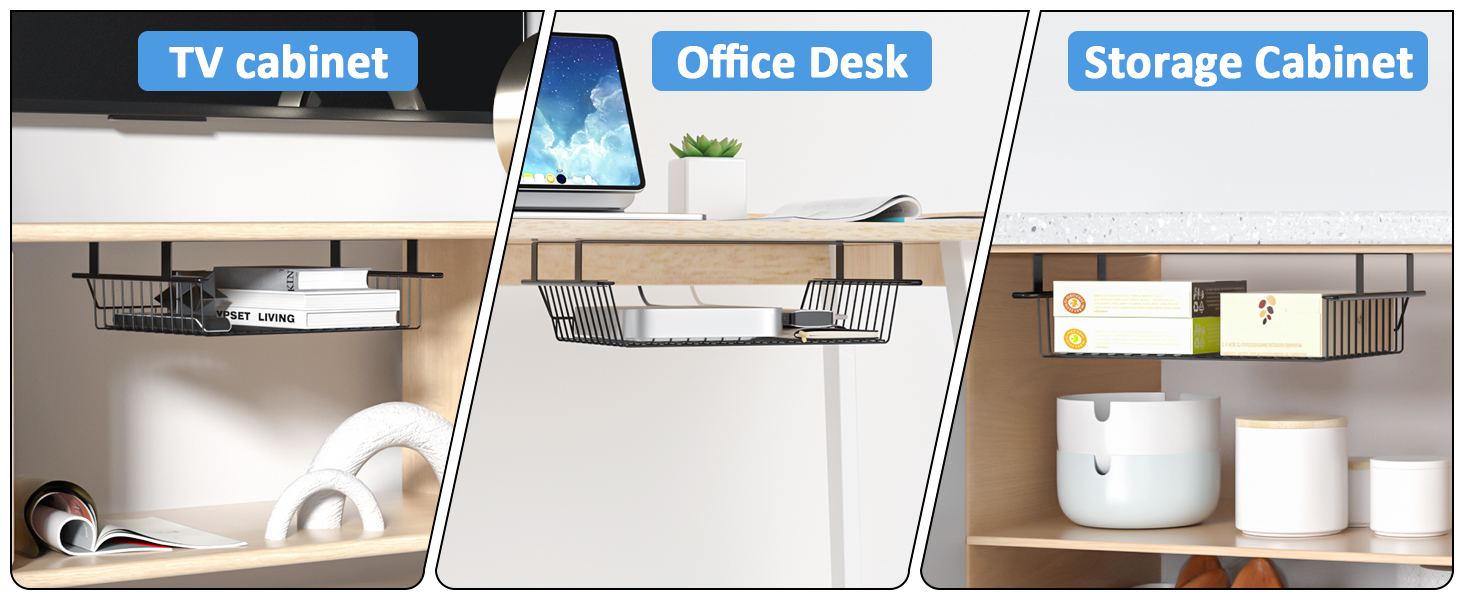 Aluminum Cable Duct for Desk/Table/Workplace Large Slideable Under Desk Cord Organizer