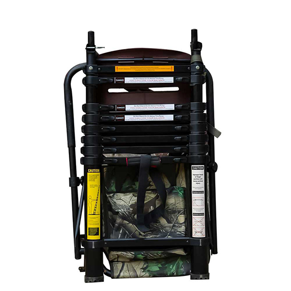 Folding Telescopic Aluminum Ladders 2600mm Extension Hunting Tree Stand