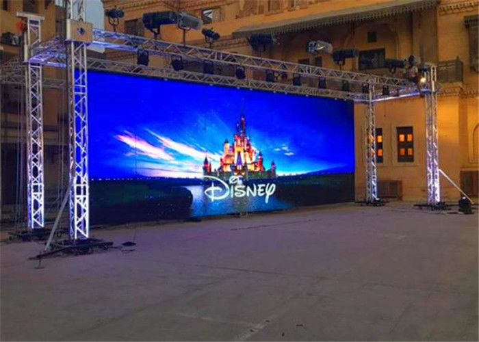 P3.91 Outdoor Rental LED Display HD Large Led Advertising Screens For Commercial Center Constant Drive 1/16 Scan