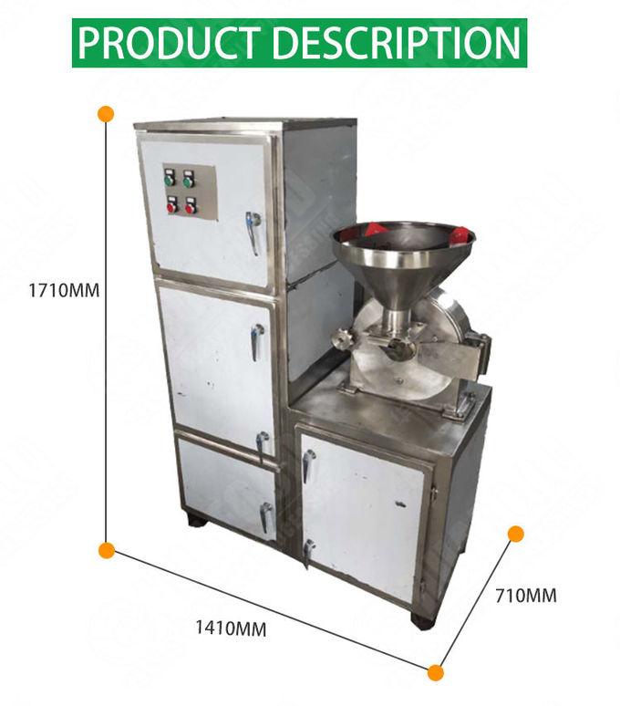 800kg/h Fully Automatic Food Processing Machines Food Pulverizer Grain Mill Machine