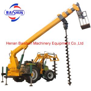 China Mechanical Pole Erector Auger Drilling Digger Machine wholesale