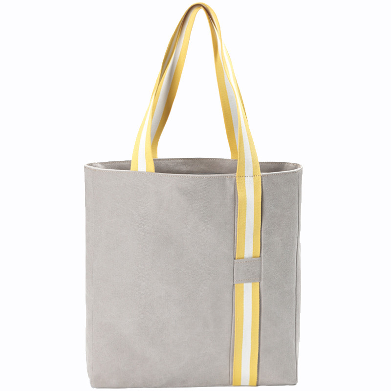 Multipurpose Recycled Shopping Bag Zipper 8 12 OZ Double Stitching With Inside Pocket