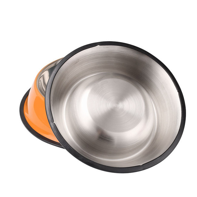 Multi Color 2200ml Pet Feeder Bowl 6.4cm No Spill Dog Bowl