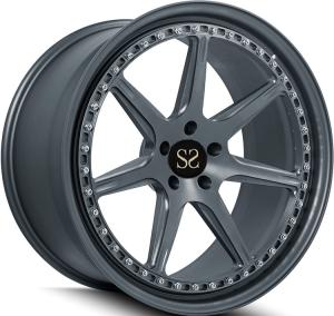 China 7Spoke 3PC Forged Aluminum Alloy Wheels Rims Luxury Car 19 20 21 22 Inch wholesale