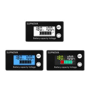 China Lead Acid Digital Ammeter Voltmeter Motorcycle Volt Gauge 12V-84V wholesale