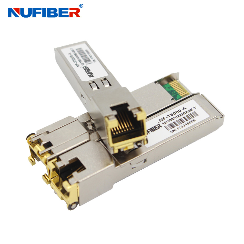 1.25 Gigabit Ethernet SFP Module 100m Rj45 SFP Transceiver Copper Module