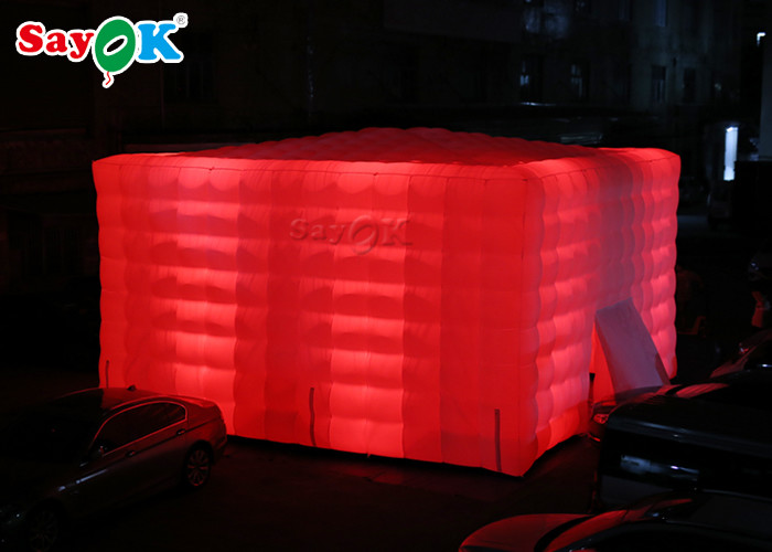 Go Outdoors Inflatable Tent LED Cube Inflatable Air Tent For Commercial Advertising Party Decoration