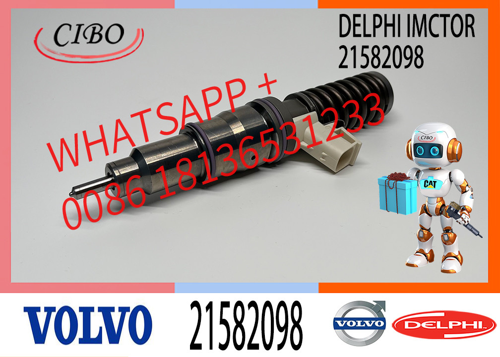 Injector Diesel Fuel Injector 21582098 7421582098 21644600 85003950 BEBE4D36001 BEBE4D11201 E3.18 For RVI MD9 3503 EURO 4