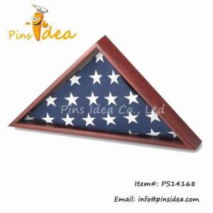 China Custom Design Wood Flag Display Case wholesale