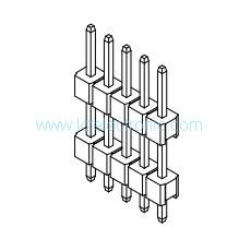 China 2.54mm single row straight DIP pin header connector wholesale