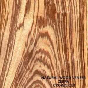 China West Africa Natural Zebra Wood Veneer Zebrano Flat Cut Crown Cut High Quality For Car Interior China Makes wholesale