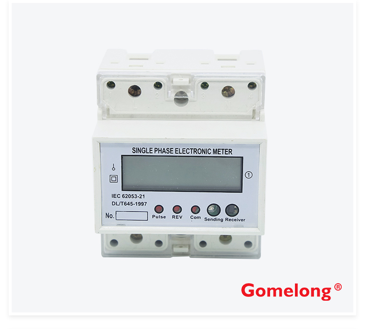 High Quality Gomelong Single Phase Din Rail Type Modbus Rs485 Wireless Smart Energy Meter