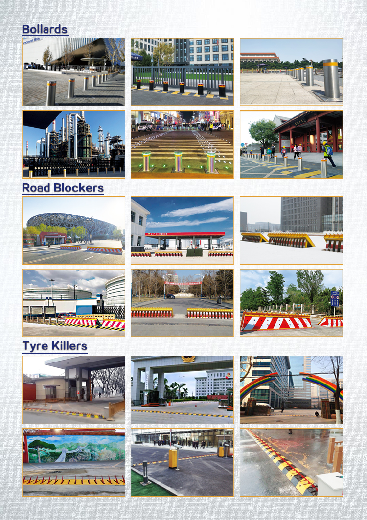 600mm Height Removable Street Bollards 131mm Diameter 4mm Thickness