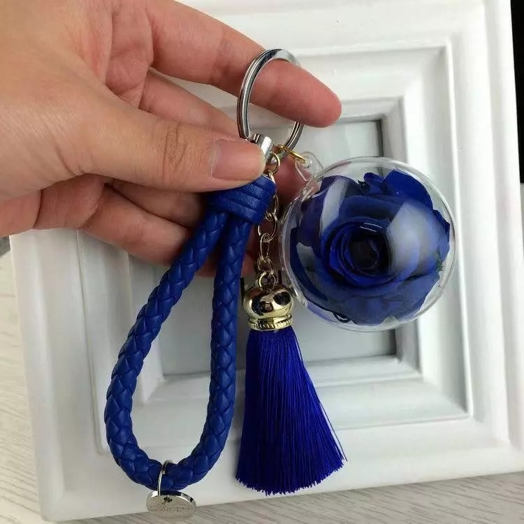 New Design Round Flowers Car Hanging Pendant Box Preserved Flower Christmas gift