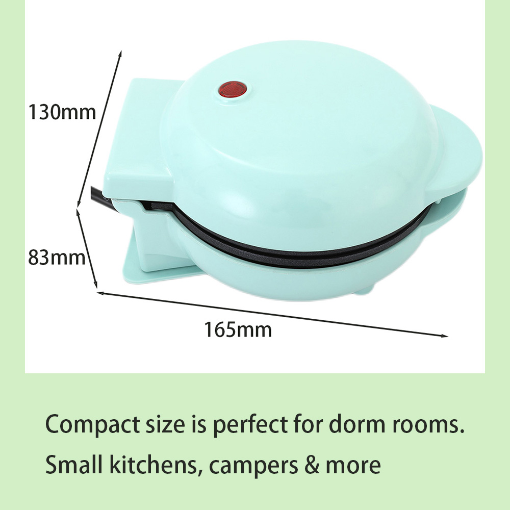 Electric Mini Waffle Maker Machine Non-stick Plates Personal Breakfast Waffle Maker