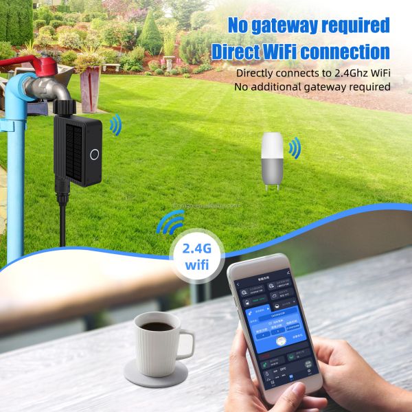 Solar-Powered Smart Irrigation System with Tuya Smart Control and IP65 Waterproof Soil Moisture Sensor Kit