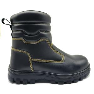 China Genuine Leather Forest Firefighter Boots Waterproof Soft Rubber Sole Boots Unisex wholesale