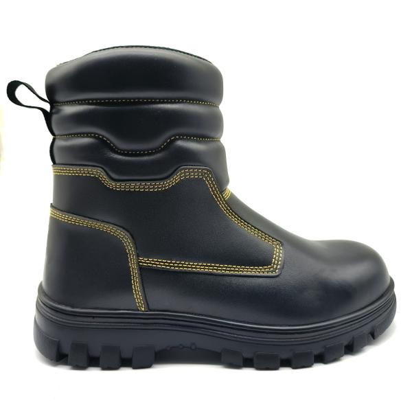 Genuine Leather Forest Firefighter Boots Waterproof Soft Rubber Sole Boots