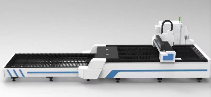 CNC Open Type Fiber Laser Cutting Machine Metal 4015 2000W With Two Changable Tables