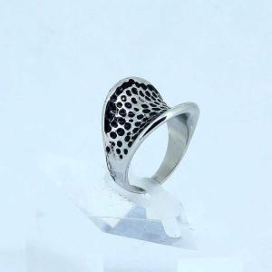 China Fashion 316L Stainless Steel Casting Clay CZ Stones Ring LRX316 wholesale