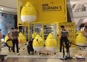 China Outdoor Plaza Advertising Cartoon Character Statues Fiberglass Lemon Shape Statue wholesale