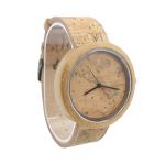 Chronograph Modern Wood Watches / Water Resistant Bamboo Watch Womens