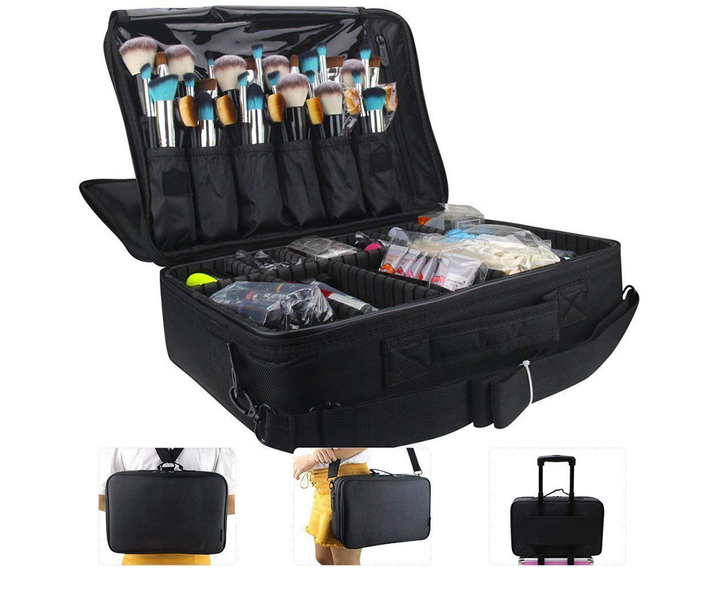 3 Layer Polyester Artist Brush Box With Adjustable Dividers