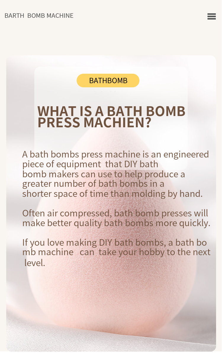 Versatile Bath Bomb Ball Press Machine for Naphthalene Moth Balls Production
