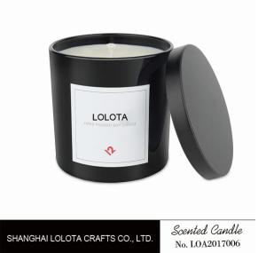 China Black Top Lid Home Scented Candles In Black Bottle For Wedding Decoration wholesale