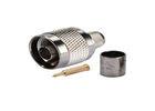 China 50 Ohm 12 Ghz RF Coaxial Connectors Male Plug Crimp Stainless Steel Body Material wholesale