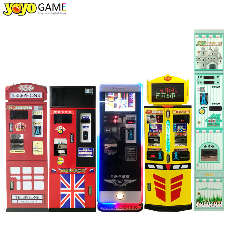 Automatic Coin Changer Machine Automatic Bill Exchange Arcade Game Token Coin Change Machine