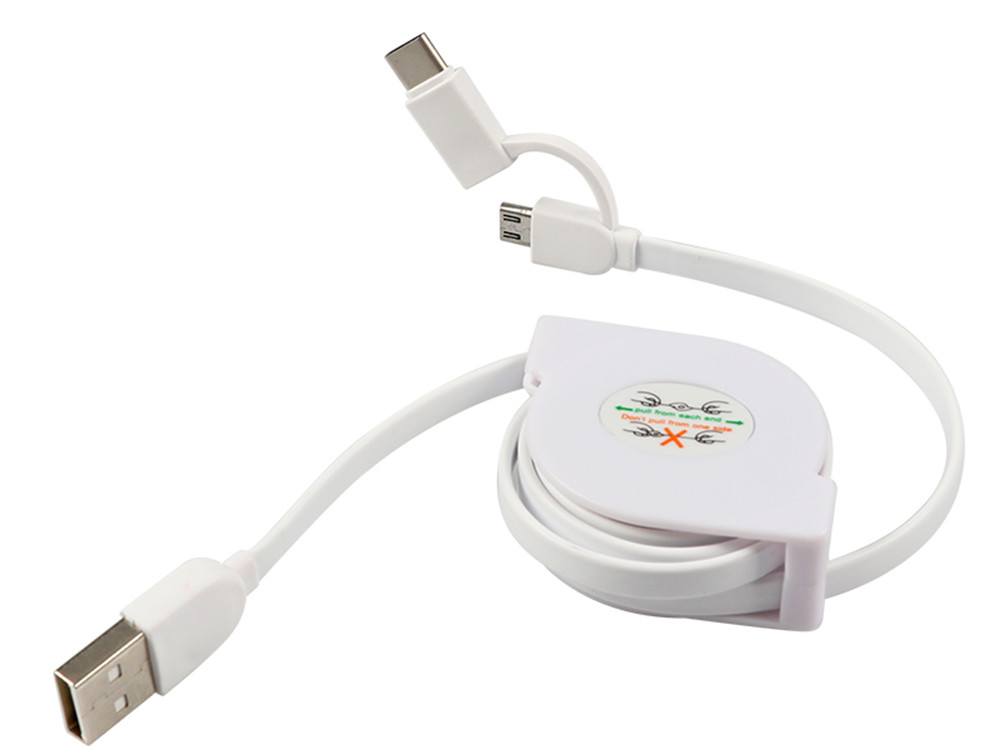 Super Heavy 2 In 1 High Speed USB Cable , 8 Pin Samrtphone USB Extension Wire