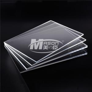 China Mason 1/8'' Thick 1220x2440mm craft Paper Masked Clear Acrylic Plastic Sheets wholesale