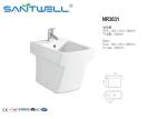Women Floor Mounted Bidet Ceramic Non Electric Toilet Seat Bidet 505*352*383 mm