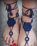 Crochet, Barefoot, Sandals, Nude, shoes, Foot, Jewelry, Beach, Wedding, Sexy,