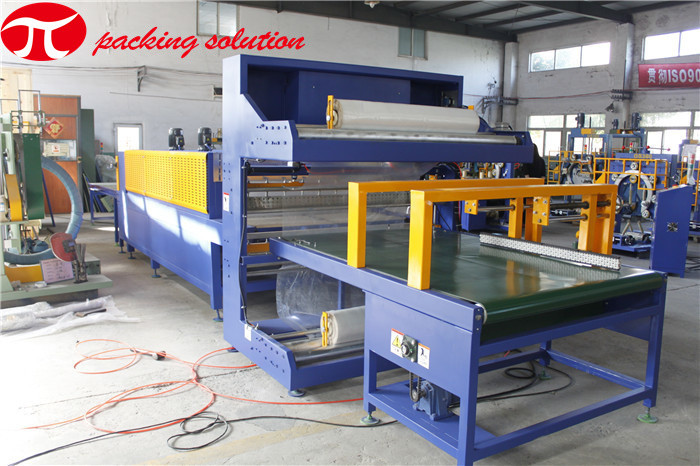 Automatic Door Panel Shrink Wrap Packaging Machine / 380V PE Film 1000mm Wrapping Machine